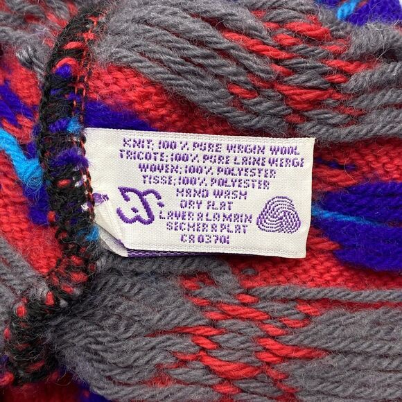 Vintage MERKLEY Wool Knit Beanie Hat Fleece Lined Adjustable Stocking Cap Canada - Picture 8 of 14